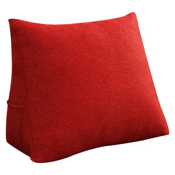 Coussin de dossier 18 pouces rouge