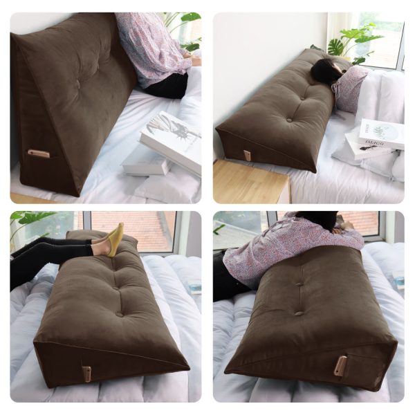 Coussin de lecture 59 pouces Café