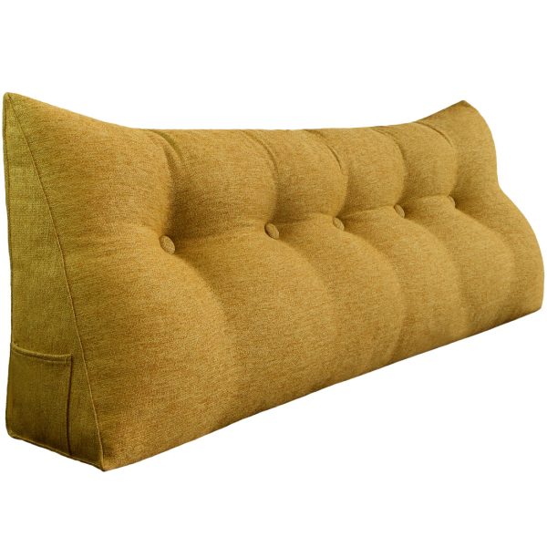 Reading pillow 59inch yellow