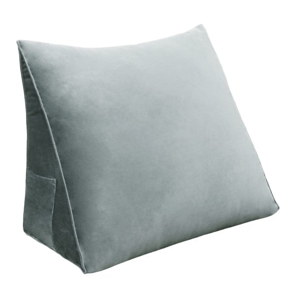Travesseiro de cunha 18 polegadas cinza