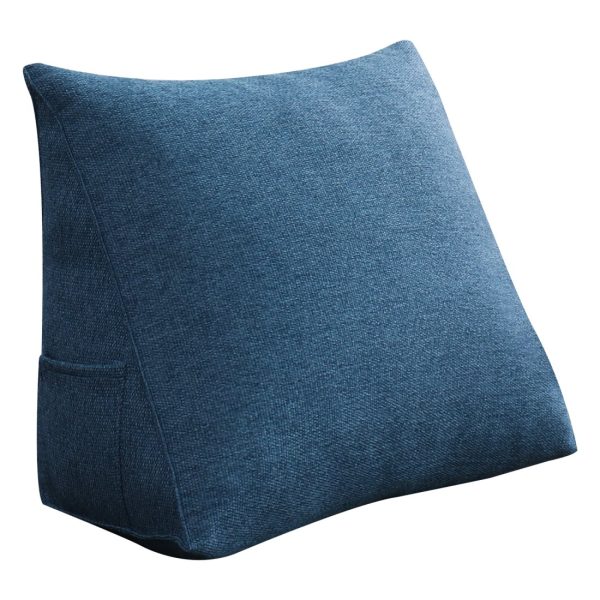 Wedge pillow 18inch blue