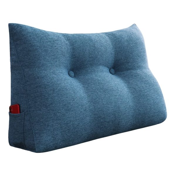 Wedge pillow 24inch blue