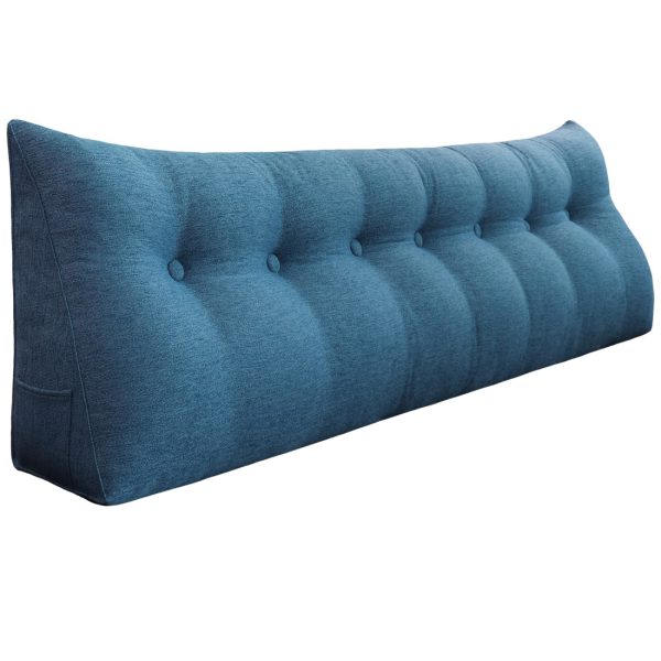 Cunha travesseiro 76 polegadas azul