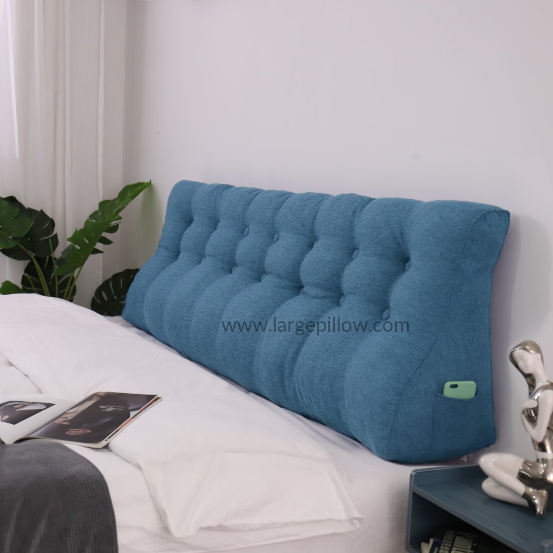 Wedge Pillow - Large Headboard Pillow - Bed Wedge - Cushioned