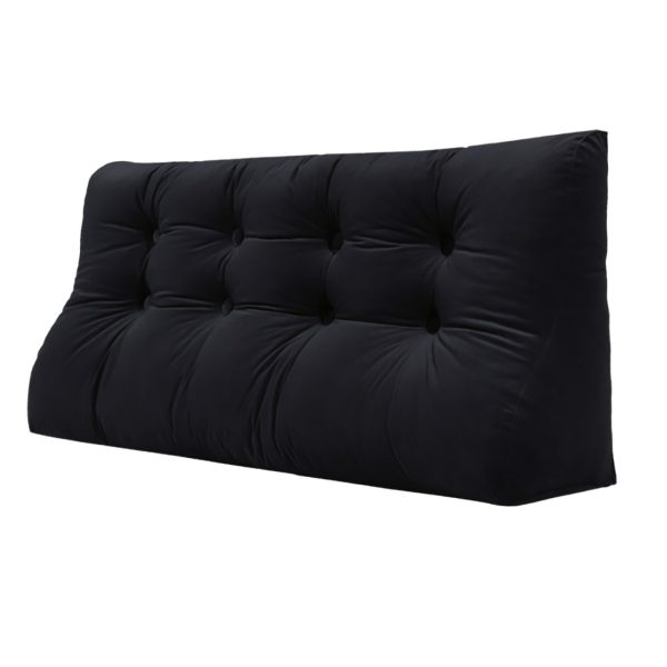 almohada de respaldo huxing terciopelo negro