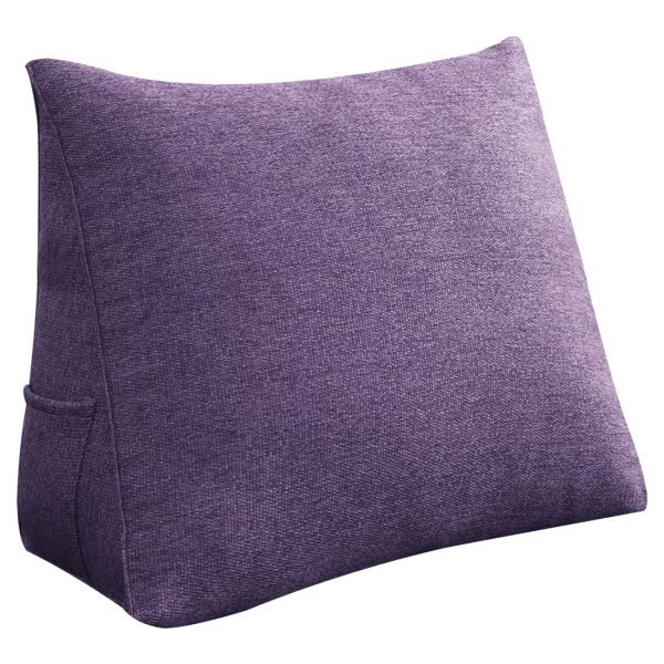 oreiller de dossier 18 pouces violet