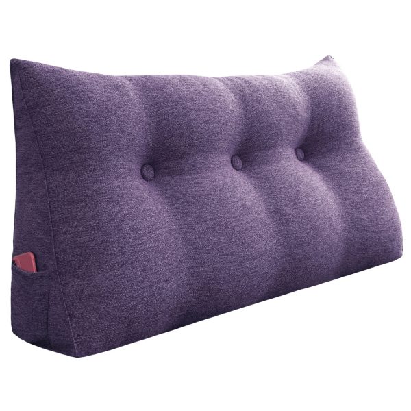 almohada de respaldo 39 pulgadas púrpura