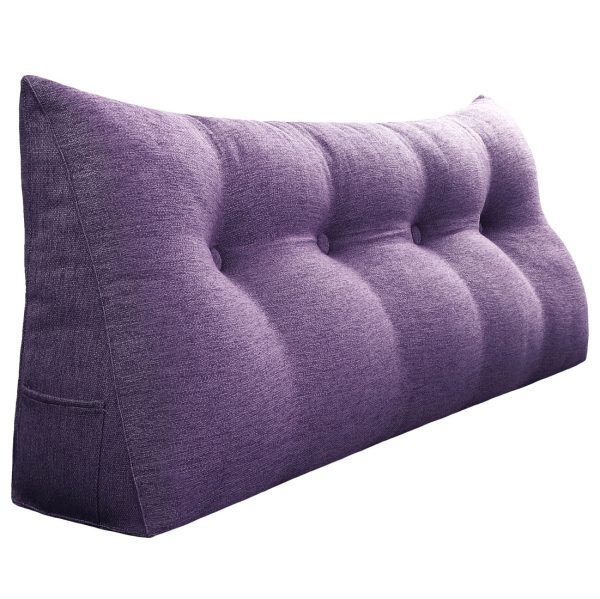 almohada de respaldo 47 pulgadas púrpura