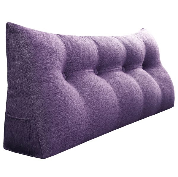 coussin de dossier 47 pouces violet