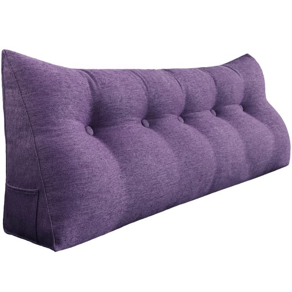 almohada de respaldo 59 pulgadas púrpura