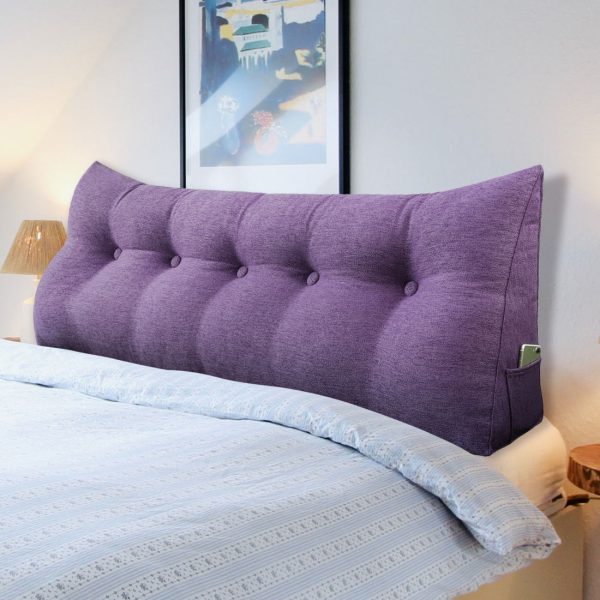 coussin de dossier 59 pouces violet