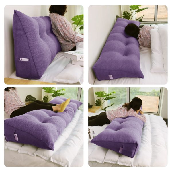 coussin de dossier 59 pouces violet