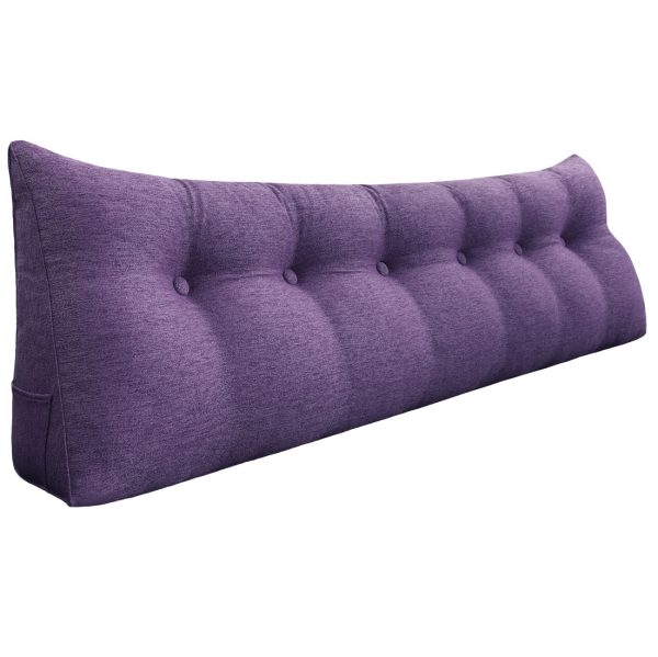 oreiller de dossier 72 pouces violet