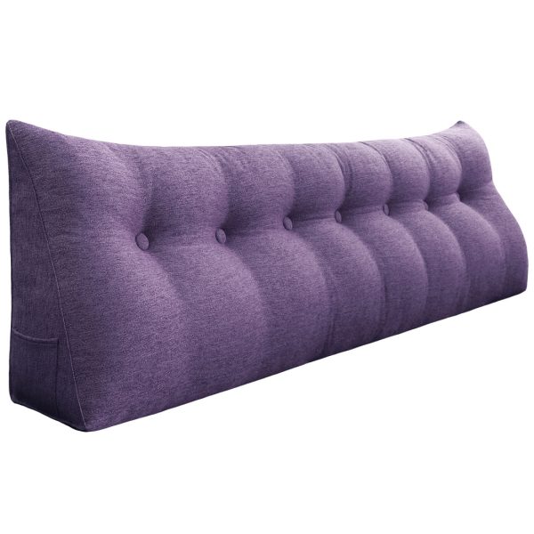 coussin de dossier 79 pouces violet