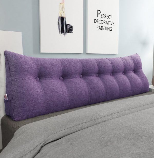 coussin de dossier 79 pouces violet