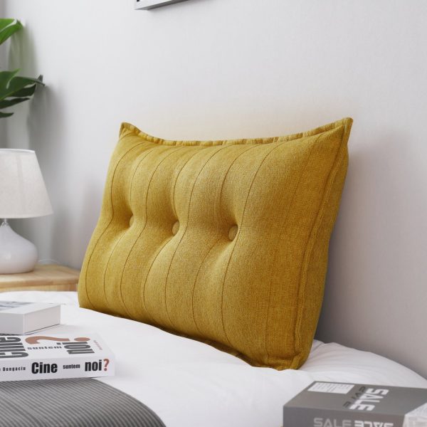 backrest pillow yellow