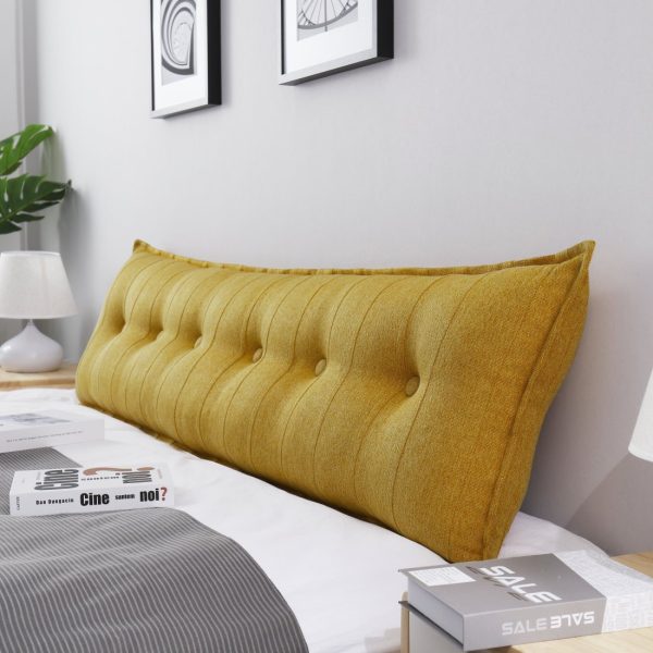 coussin de dossier jaune