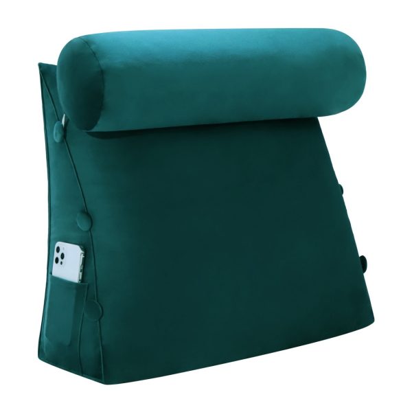 dossiercoussin velours cyan