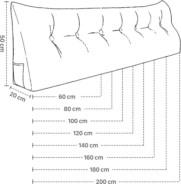 grande taille d'oreiller