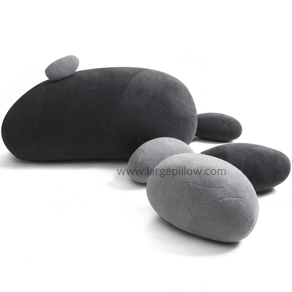 Granite stone pillows,Granite rock pillows,Large Stuffed Rocks Stone  Pillows, Granite Living Throw stone Pillows - Anlye official store