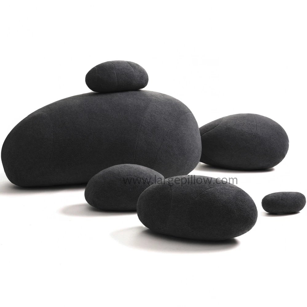 Decorative Throw Pebble Pillows That Look Like Pebble Rock Living Stone  Pillows 