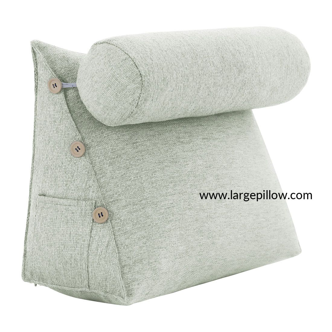 Cojines de lectura ajustables para cama, almohada de cuña de color sólido,  soporte de cama triangular para el cuello lumbar, almohadas de apoyo para