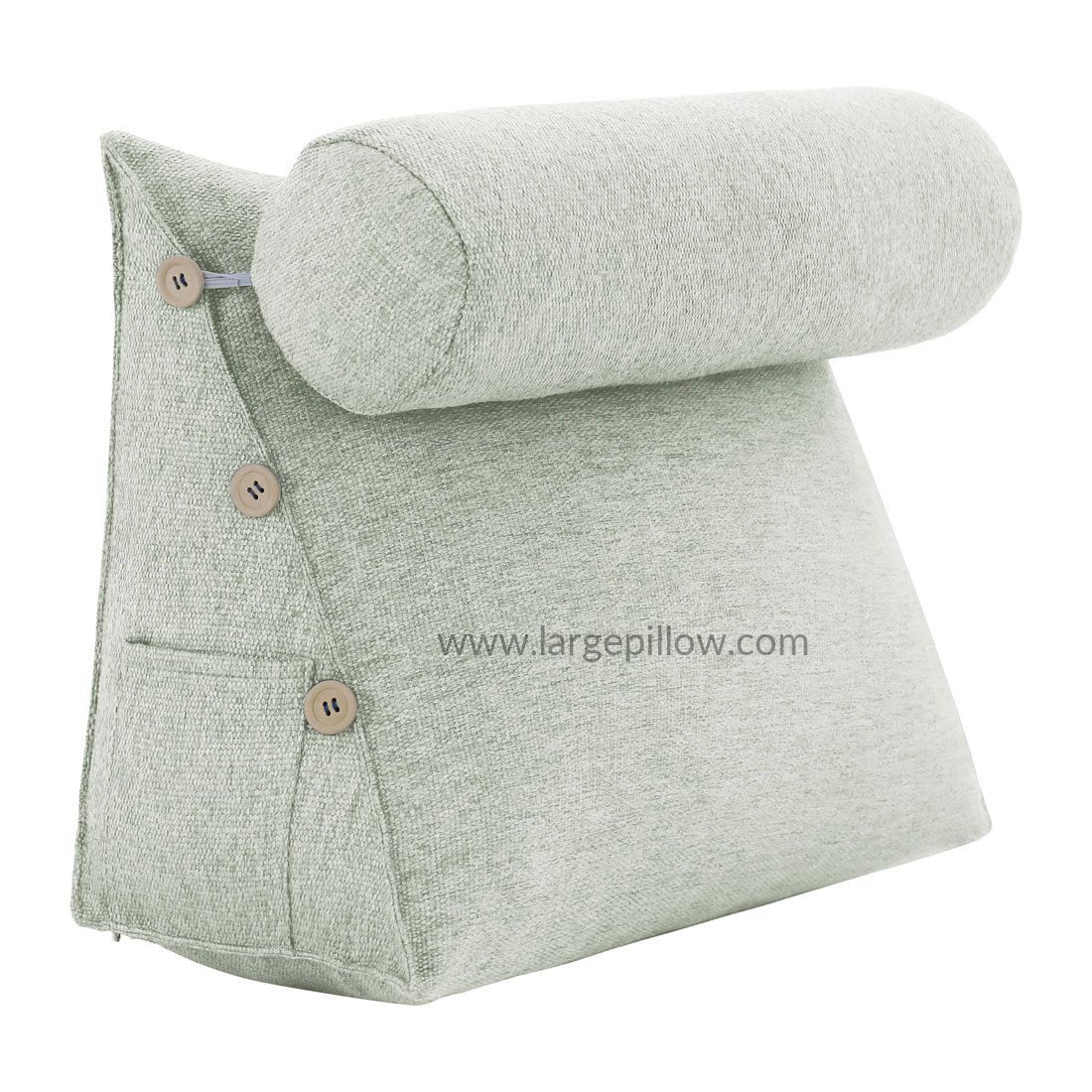 Cojines de lectura ajustables para cama, almohada de cuña de color sólido,  soporte de cama triangular para el cuello lumbar, almohadas de apoyo para