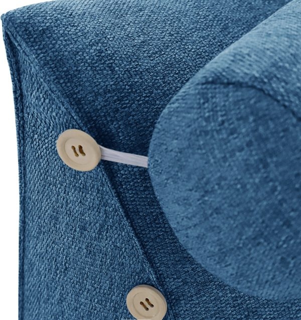 cuscino da lettura bolster blu