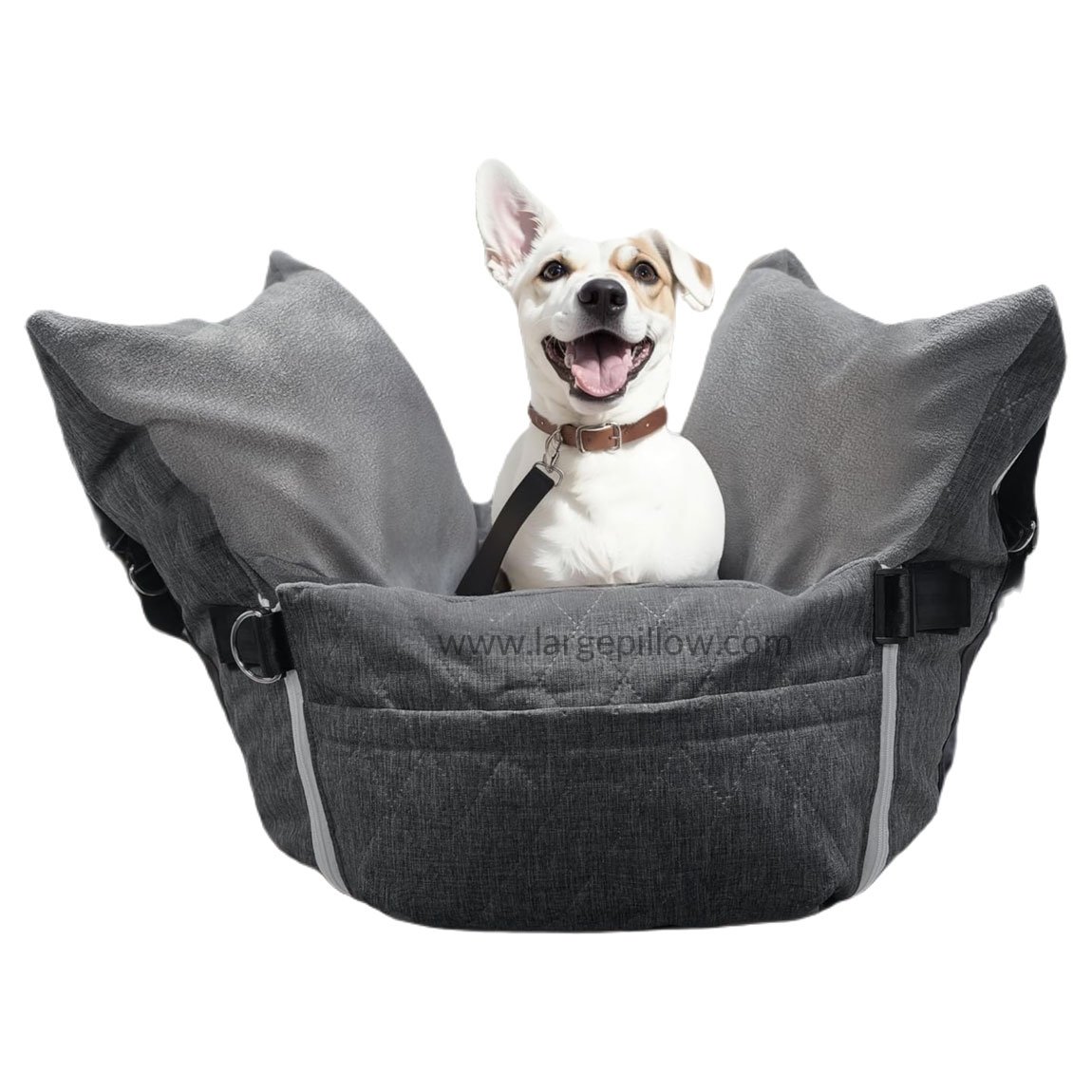 thumbnail image 2 of Large Dog Car Seat, Convertible Dog Bed & Sofa Cushion; Includes 2 of 13
