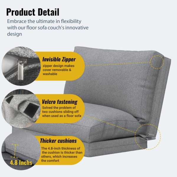 Oversized Floor Recliner Mat for Gaming, Reading, Resting - Изображение 4