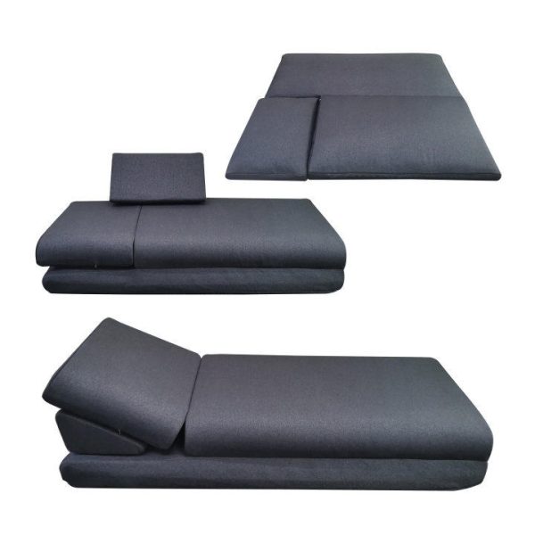 Large Folding Daybed Sofa with Adjustable Headboard - Image 16