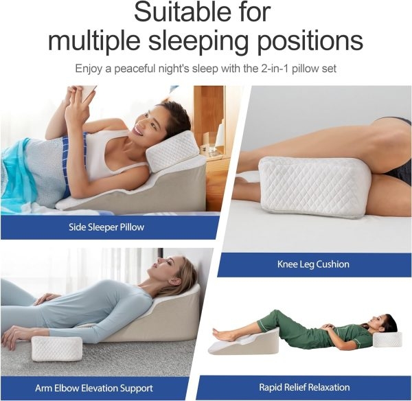 Ergonomic Wedge Pillow with Arm Hole for Shoulder Pain Relief - Image 8