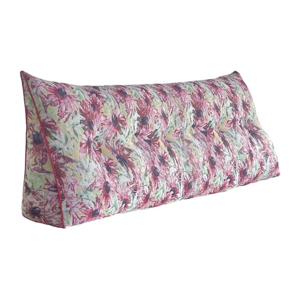 Large Bed Wedge Pillow Backrest Support with Side Pocket - Изображение 10