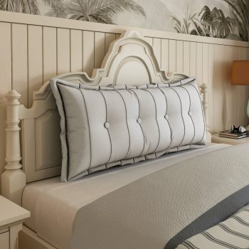 Almohada grande plana para el cuerpo, color blanco 2836