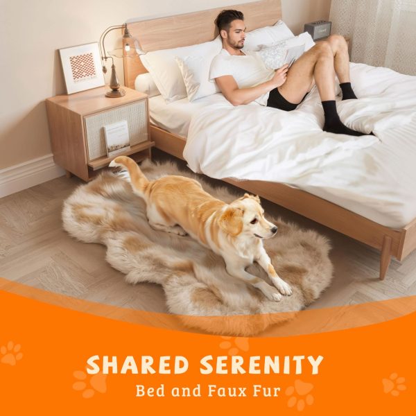 Luxury Memory Foam Dog Bed with Washable Faux Fur Cover - Image 4