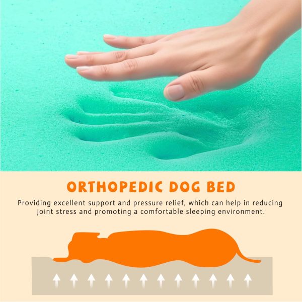 Luxury Memory Foam Dog Bed with Washable Faux Fur Cover - Image 8