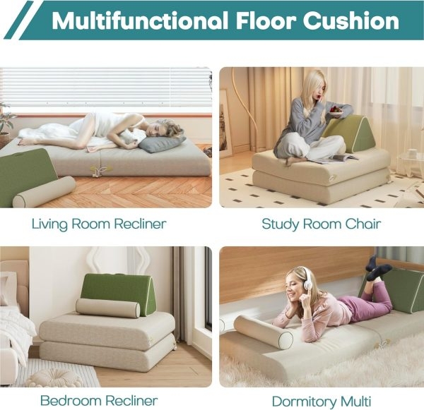 Large Adjustable Recliner, Multi-Piece Folding Sofa for Home - Imagen 4