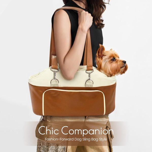 Safe & Compact Pet Car Seat - Leather Booster for Small Animals - Immagine 3