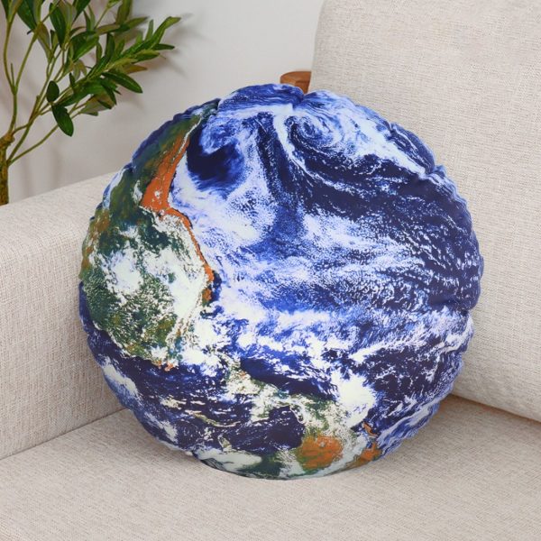 3D Planet Throw Pillows, Solar System Decor, Soft Cushion (Earth) - Image 6
