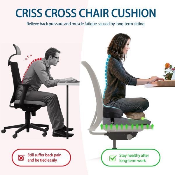 Cross Legged Meditation Chair Cushion for Yoga and Sitting - Obrázek 5