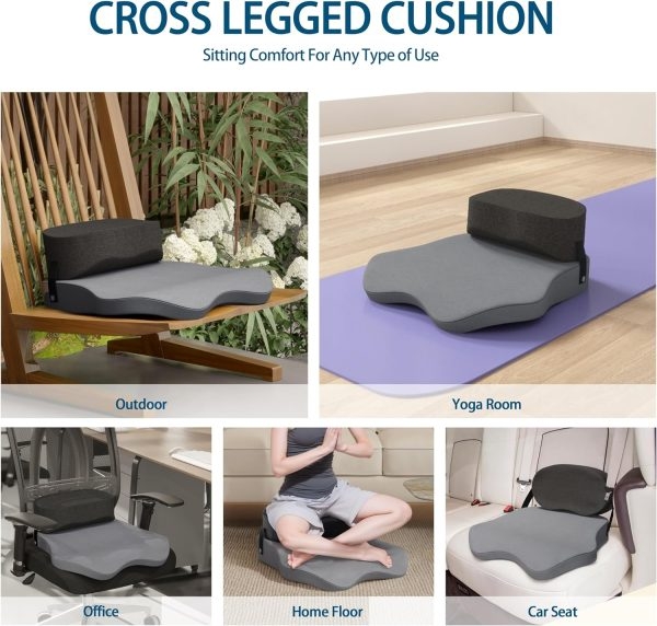 Cross Legged Meditation Chair Cushion for Yoga and Sitting - Obrázek 7