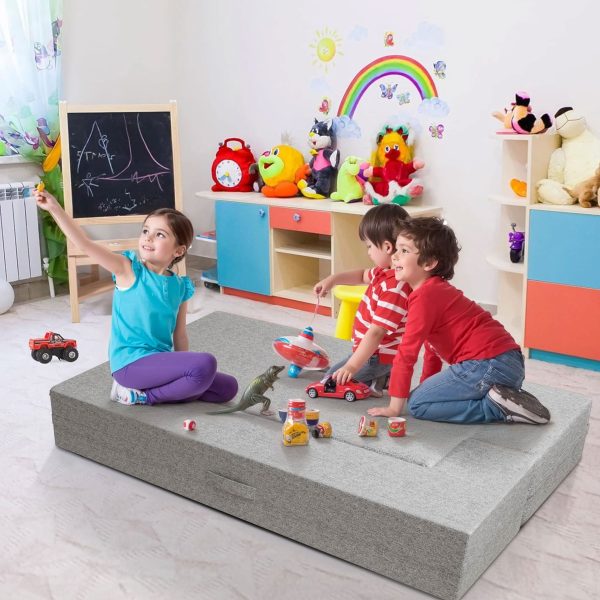 Portable Folding Sofa Bed, Play Mat: Space-Saving & Waterproof - Obrázek 3