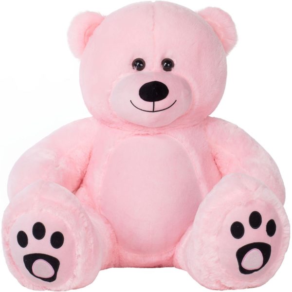 Large Cuddly Stuffed Animal Toy Big Teddy Bear Soft Bear Pink - Immagine 10