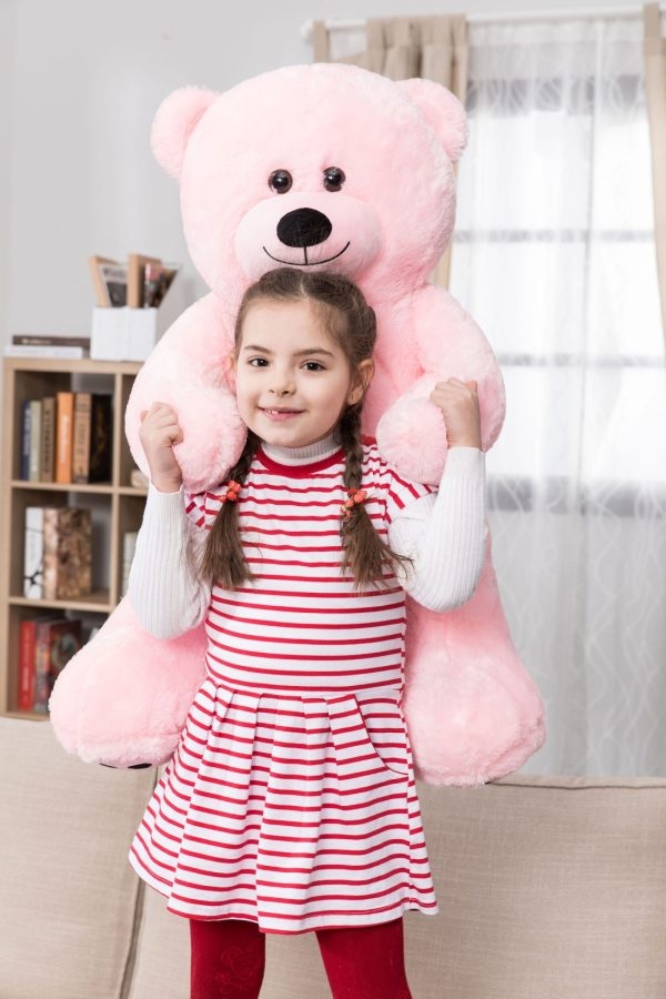 Large Cuddly Stuffed Animal Toy Big Teddy Bear Soft Bear Pink - Immagine 21