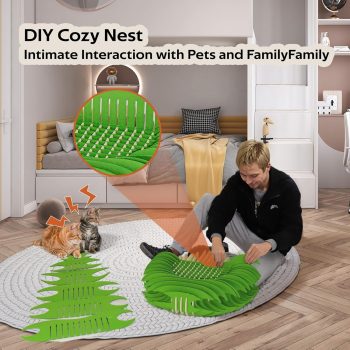 3d felt donut pet bed 4536