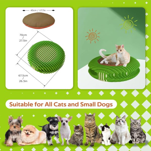 3D Felt Donut Pet Bed with Mat for Cats & Small Dogs - Εικόνα 6