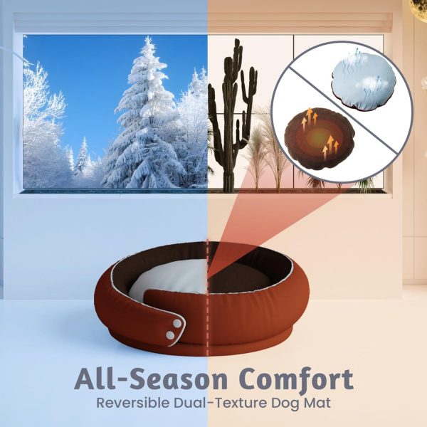 Calming Dog Bed with Removable Cushion, Indoor Round Kennel - Immagine 5