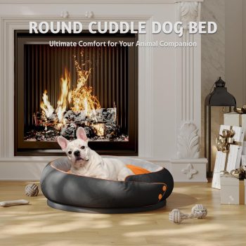calming dog bed round kennel 4588