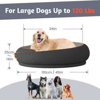 calming dog bed round kennel 4590