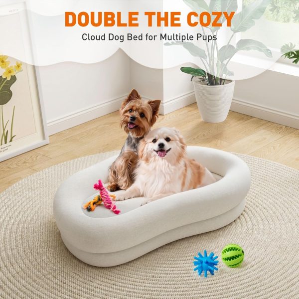 Cloud Shaped Dog & Cat Bed with Removable Cover, Easy Clean - Εικόνα 3